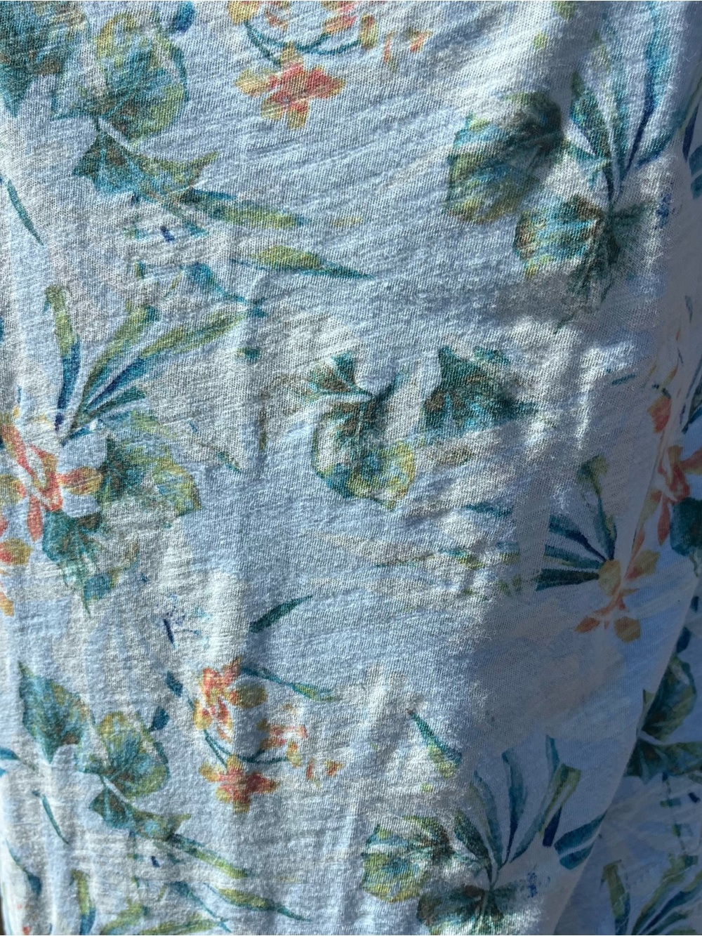 Fresh Produce Marissa Keyhole Back 100% Cotton Sleeveless Dress Size M Tropical - Picture 3 of 7